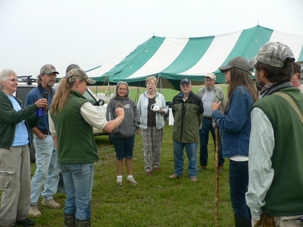Grassland birds education with MRBO at Gayfeather