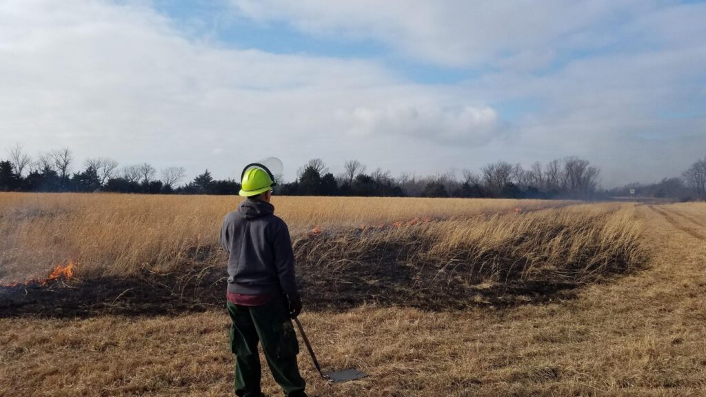 NW Lawrence County Prairie burn 2020 Jerod